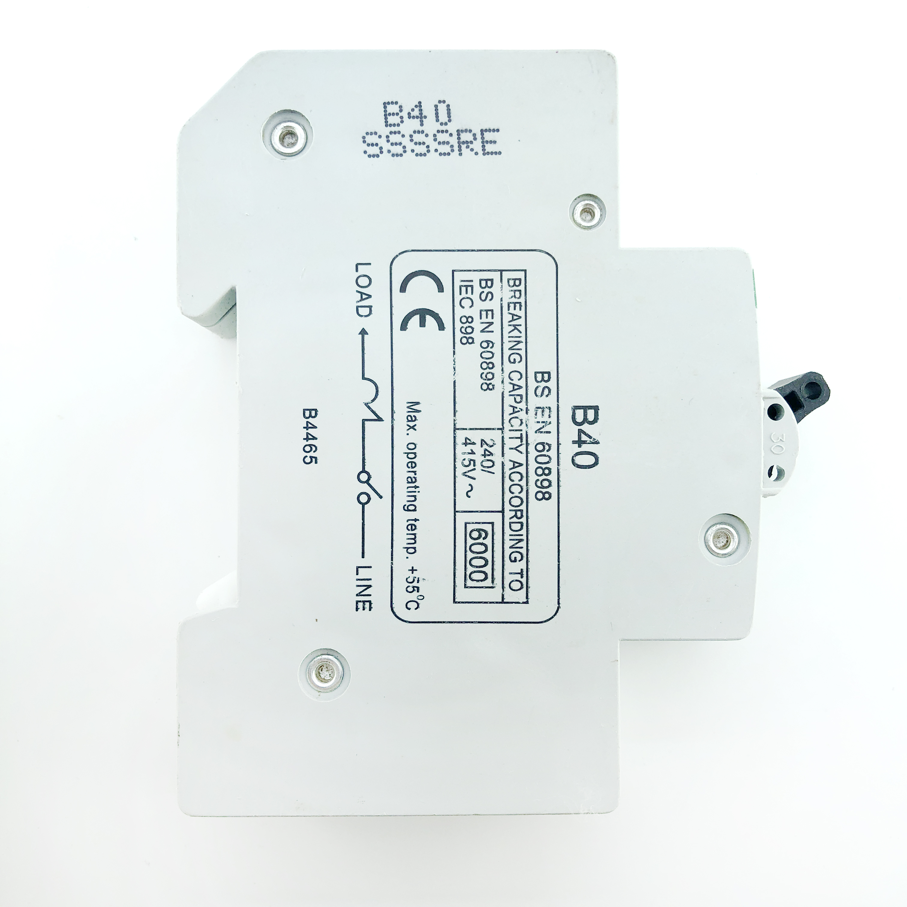 MCB's: Crabtree 6M1B40 B40 40A 40 Amp MCB Circuit Breaker Type B